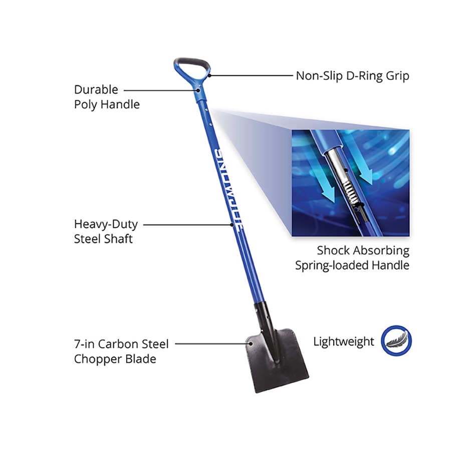 Image 722538_ALTMORE1.jpg, Product 722-538 / Price $39.99, Snow Joe SJEG700 Spring-Loaded Impact-Reducing Steel Ice Chopper (7" x 5.5", shock-absorbing handle) from Snow Joe & Sun Joe on TSC.ca's Home & Garden department