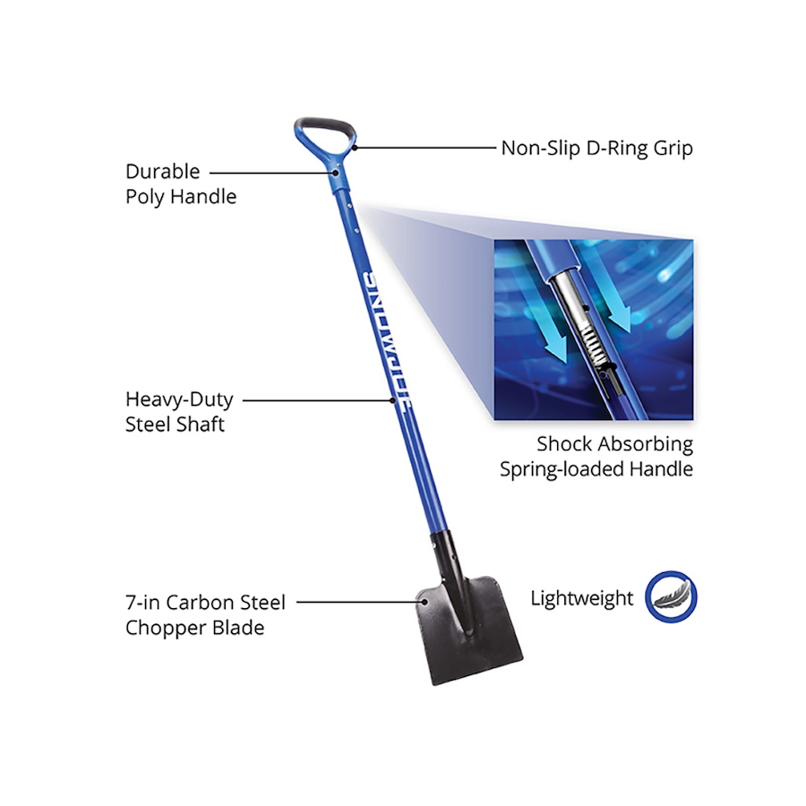 Image 722538_ALTMORE1.jpg, Product 722-538 / Price $39.99, Snow Joe SJEG700 Spring-Loaded Impact-Reducing Steel Ice Chopper (7" x 5.5", shock-absorbing handle) from Snow Joe & Sun Joe on TSC.ca's Home & Garden department