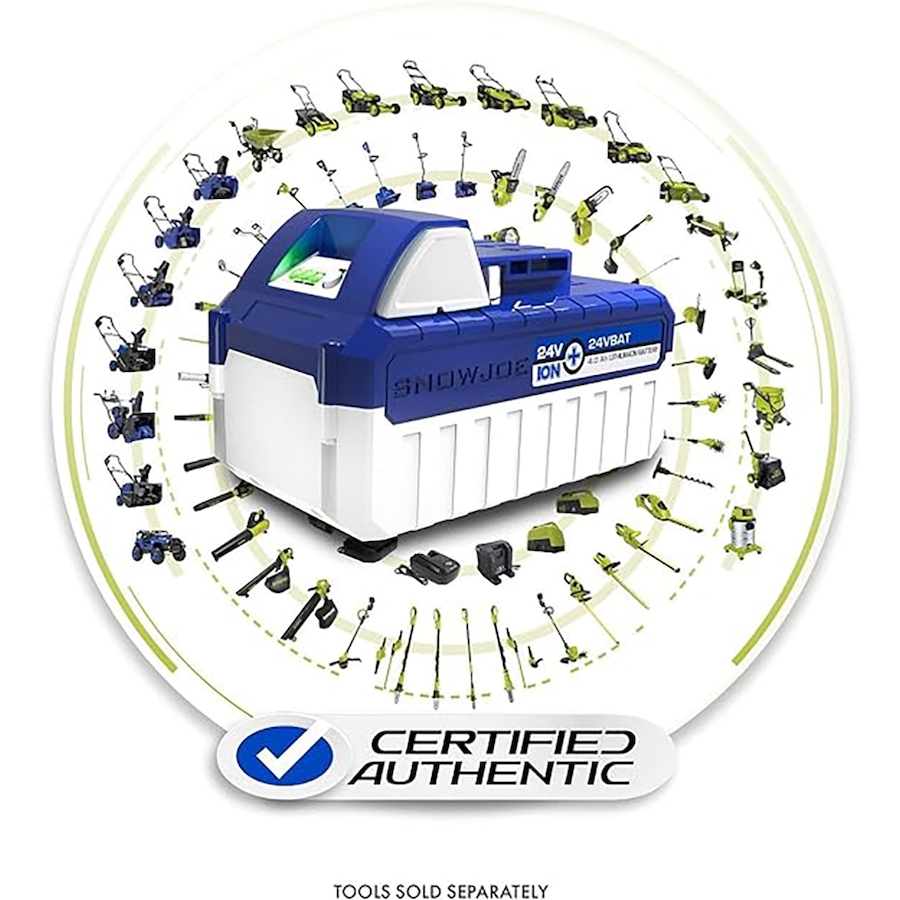Image 722540_ALTMORE1.jpg, Product 722-540 / Price $119.99, SNOW JOE + SUN JOE UNIVERSAL IONMAX 24-VOLT 4.0-AH from Snow Joe & Sun Joe on TSC.ca's Home & Garden department