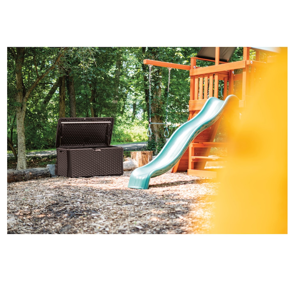 Image 722547_ALTMORE3.jpg, Product 722-547 / Price $379.99, Suncast 134-Gallon Extra-Large Wicker Deck Box from Suncast on TSC.ca's Home & Garden department