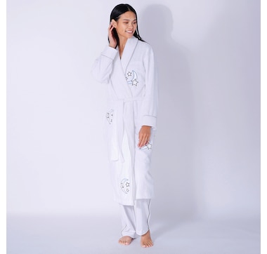 Clothing & Shoes - Pajamas & Loungewear - Robes - Silk and Snow Egyptian  Cotton Terry Bath Robe - Online Shopping for Canadians