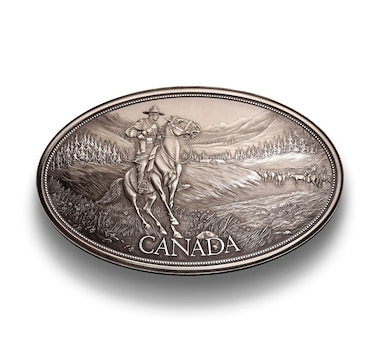 Legacy of the Mountie Five-Ounce Fine Silver with Antique Finish