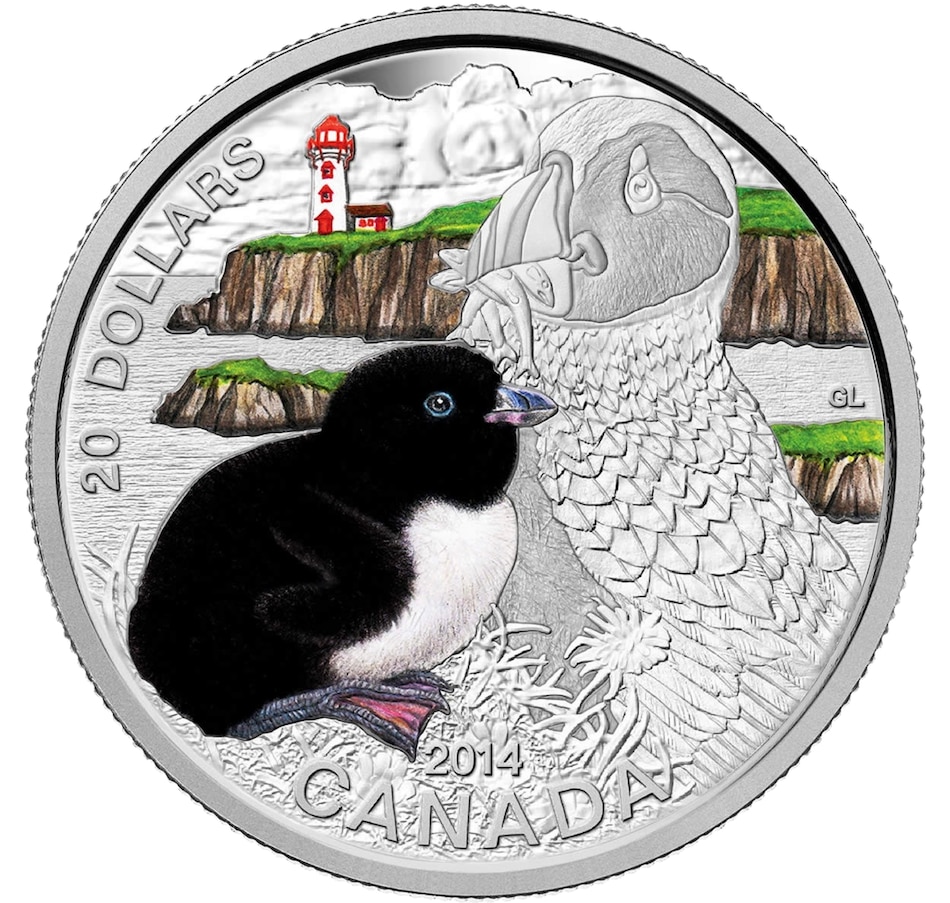 Image 722638_ALTMORE1.jpg, Product 722-638 / Price $99.95, $20 Baby Puffin Fine Silver Coin and Stamp Set from Royal Canadian Mint (RCM) on TSC.ca's Coins department