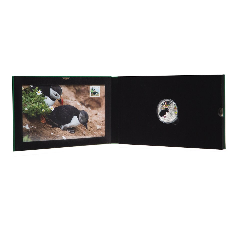 Image 722638_ALTMORE3.jpg, Product 722-638 / Price $99.95, $20 Baby Puffin Fine Silver Coin and Stamp Set from Royal Canadian Mint (RCM) on TSC.ca's Coins department