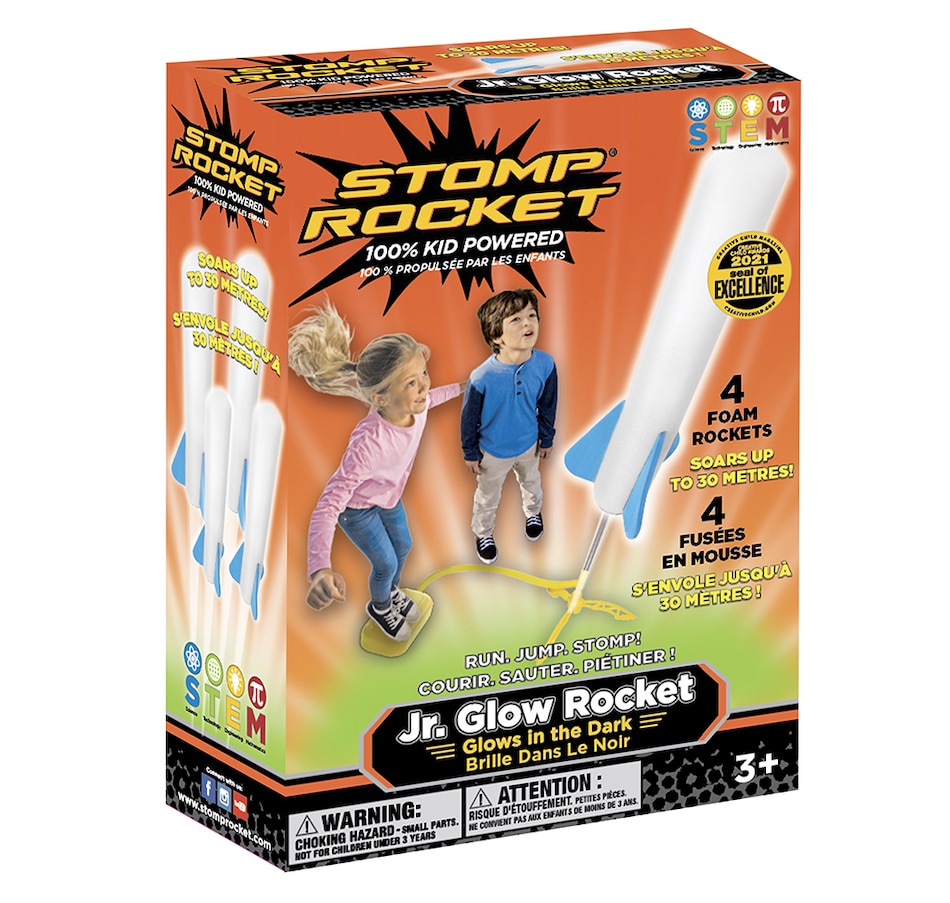 Image 722665.jpg, Product 722-665 / Price $14.99, Stomp Rocket Jr Glow Stomp Rockets (4-Pack) from Stomp Rocket on TSC.ca's Home & Garden department