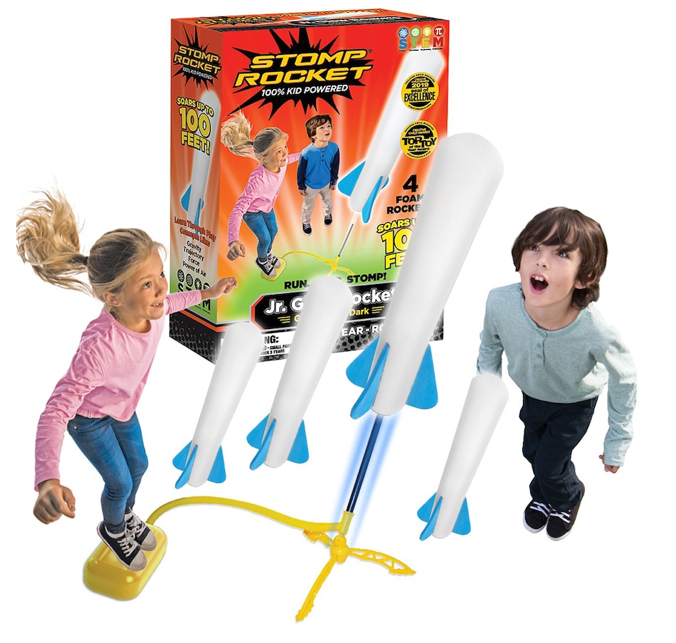 Image 722665_ALTMORE1.jpg, Product 722-665 / Price $14.99, Stomp Rocket Jr Glow Stomp Rockets (4-Pack) from Stomp Rocket on TSC.ca's Home & Garden department
