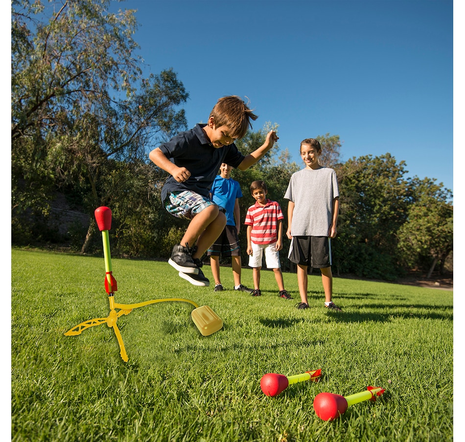 Image 722666_ALTMORE6.jpg, Product 722-666 / Price $24.99, Stomp Rocket Ultra Rockets (4-Pack) from Stomp Rocket on TSC.ca's Toys & Hobbies department