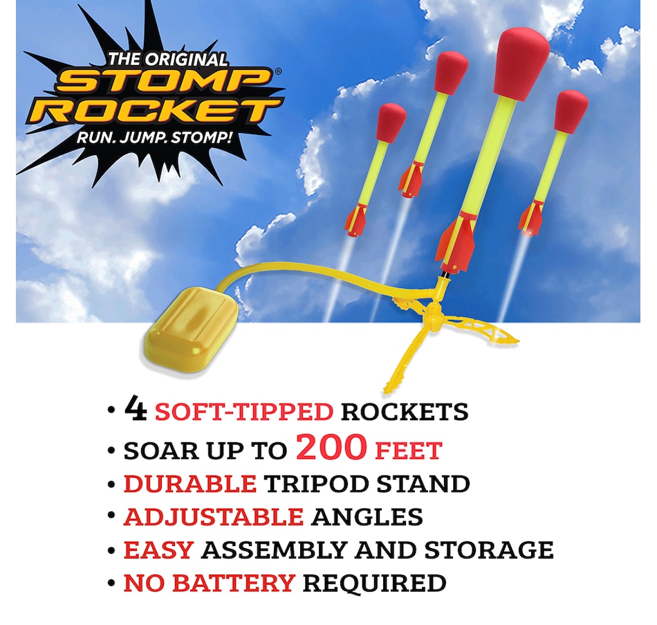 Image 722666_ALTMORE7.jpg, Product 722-666 / Price $24.99, Stomp Rocket Ultra Rockets (4-Pack) from Stomp Rocket on TSC.ca's Toys & Hobbies department