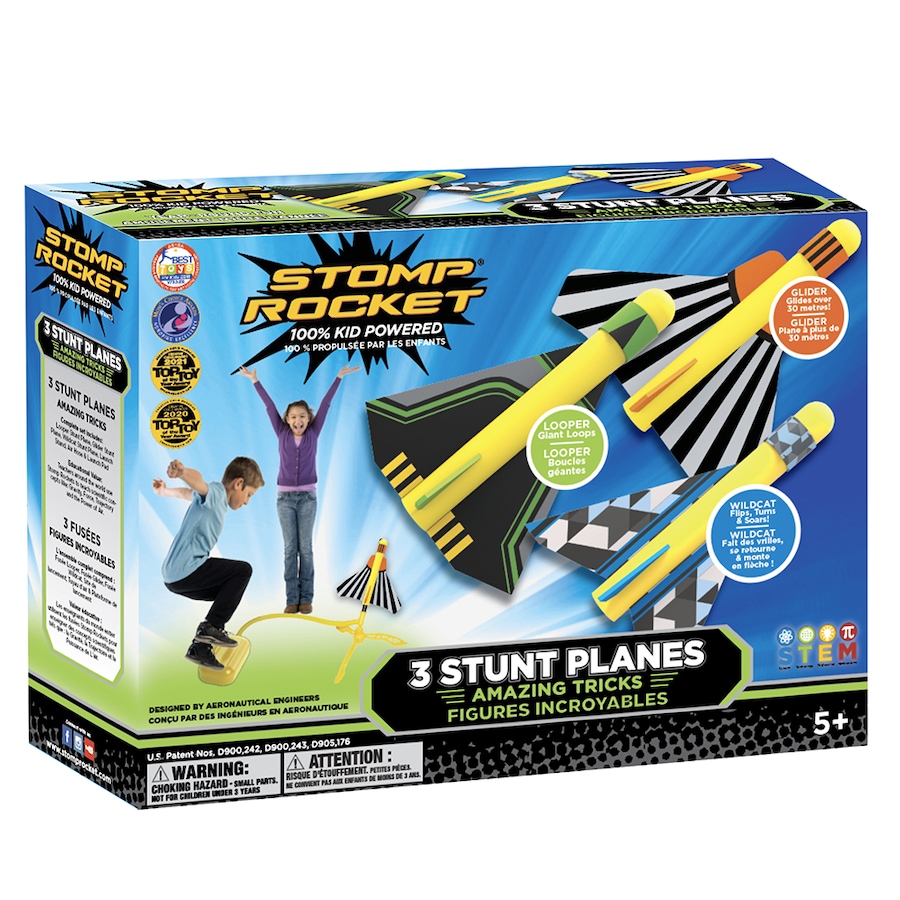 Image 722667.jpg, Product 722-667 / Price $34.99, Stomp Rocket Stunt Planes (3-Planes) from Stomp Rocket on TSC.ca's Toys & Hobbies department
