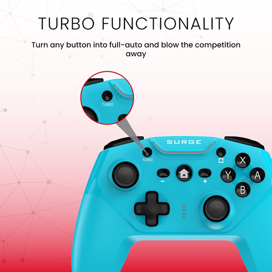 Image 722669_ALTMORE4.jpg, Product 722-669 / Price $39.99, Surge SwitchPad Pro Wireless Controller for Nintendo Switch/Switch 2 (Blue) from Surge on TSC.ca's Electronics department