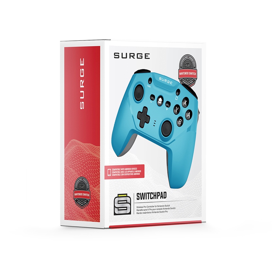 Image 722669_ALTMORE5.jpg, Product 722-669 / Price $39.99, Surge SwitchPad Pro Wireless Controller for Nintendo Switch/Switch 2 (Blue) from Surge on TSC.ca's Electronics department