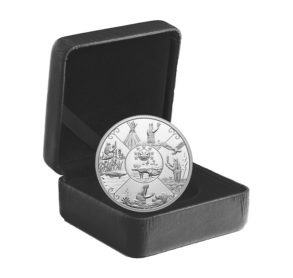 Image 722724_ALTMORE2.jpg, Product 722-724 / Price $104.95, 2023 $20 Fine Silver Mi'kmaq Creation Story Coin from Royal Canadian Mint (RCM) on TSC.ca's Coins department