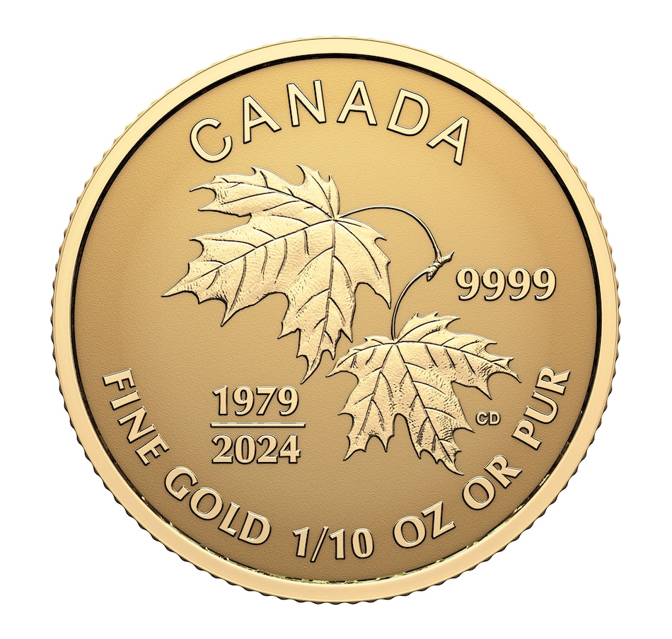 Coins Canadian Mint Products 2024 Pure Gold Maple Leaf Fractional