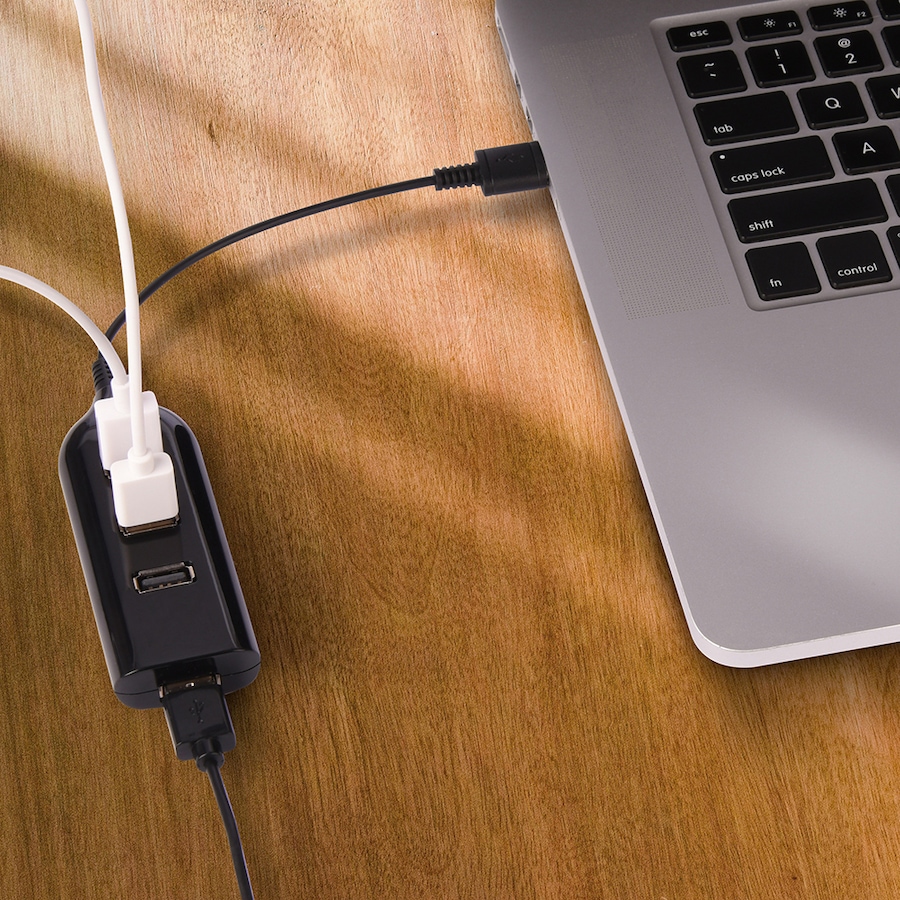 Image 722737_ALTMORE4.jpg, Product 722-737 / Price $24.99, Jensen USB-A to 4-Port USB-A Hub from RCA on TSC.ca's Electronics department