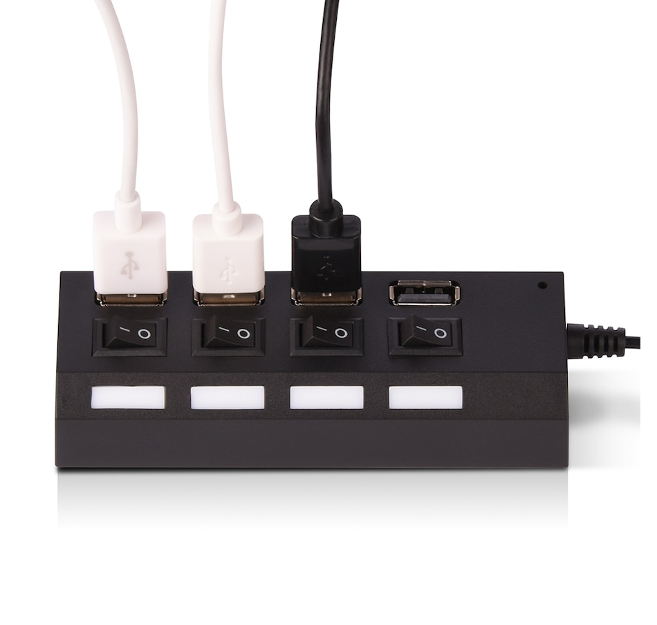 Image 722738_ALTMORE2.jpg, Product 722-738 / Price $24.99, Jensen USB C to 4 Port USB A Hub from RCA on TSC.ca's Electronics department
