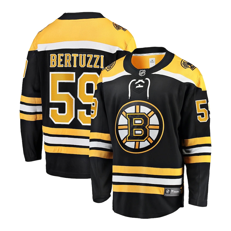 Image 722909.jpg, Product 722-909 / Price $319.99, Tyler Bertuzzi Boston Bruins NHL Fanatics Breakaway Home Jersey from Fanatics on TSC.ca's Sports department