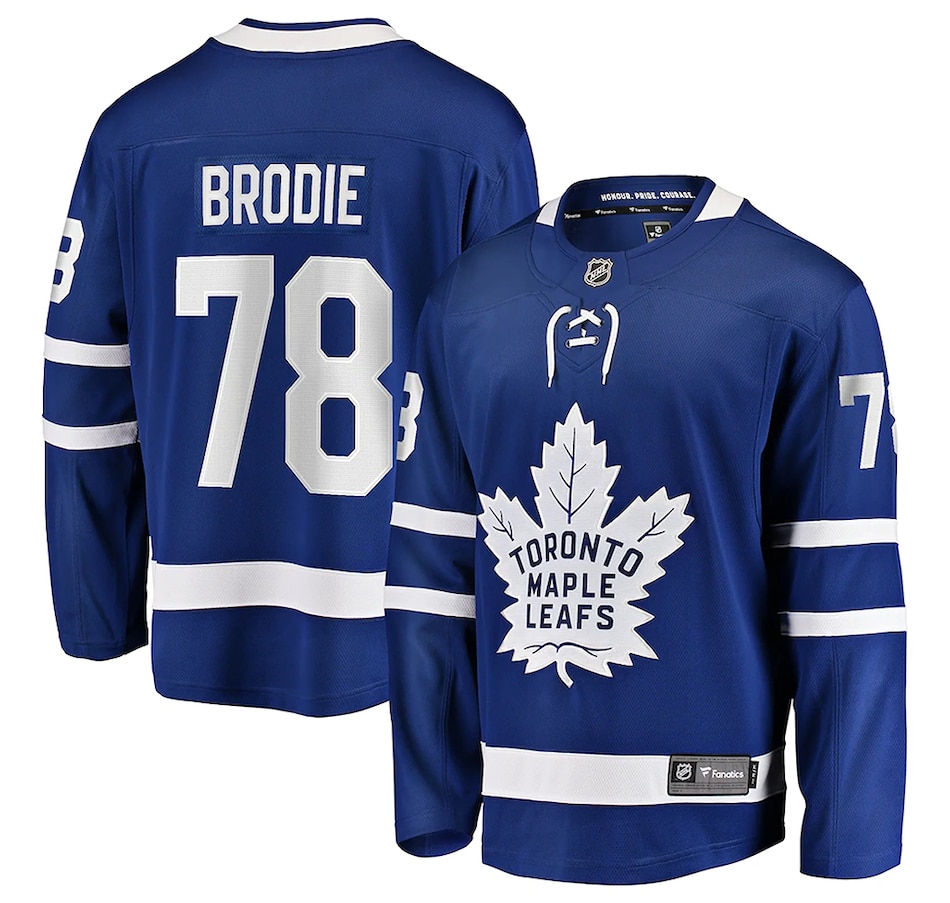 Image 722944.jpg, Product 722-944 / Price $279.99, T.J. Brodie Toronto Maple Leafs NHL Fanatics Breakaway Home Jersey from Fanatics on TSC.ca's Sports department