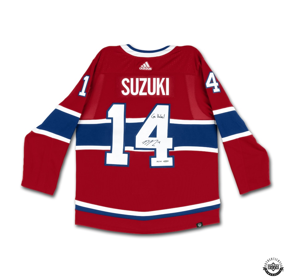 Image 722950.jpg, Product 722-950 / Price $1,649.99, • Upper Deck Authenticated Nick Suzuki Montreal Canadiens Authentic Adidas Go Habs Inscribed Jersey (Limited to 114) from Adidas on TSC.ca's Sports department