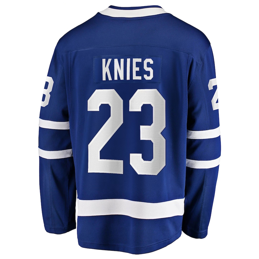 Image 722964_ALTMORE1.jpg, Product 722-964 / Price $279.99, Matthew Knies Toronto Maple Leafs NHL Fanatics Breakaway Home Jersey from Fanatics on TSC.ca's Sports department
