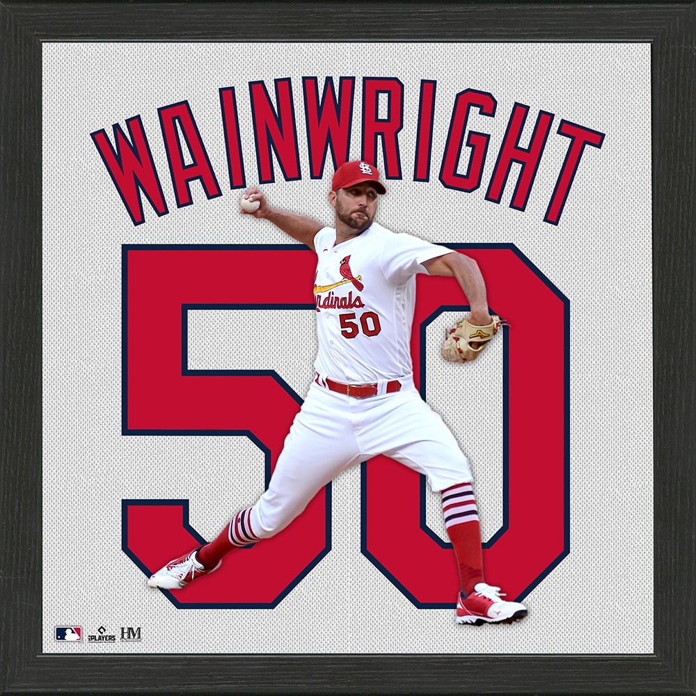 Sports Sports Memorabilia Prints Frames Adam Wainwright St. Louis Cardinals Impact Jersey Frame TSC Online Shopping for Canadians