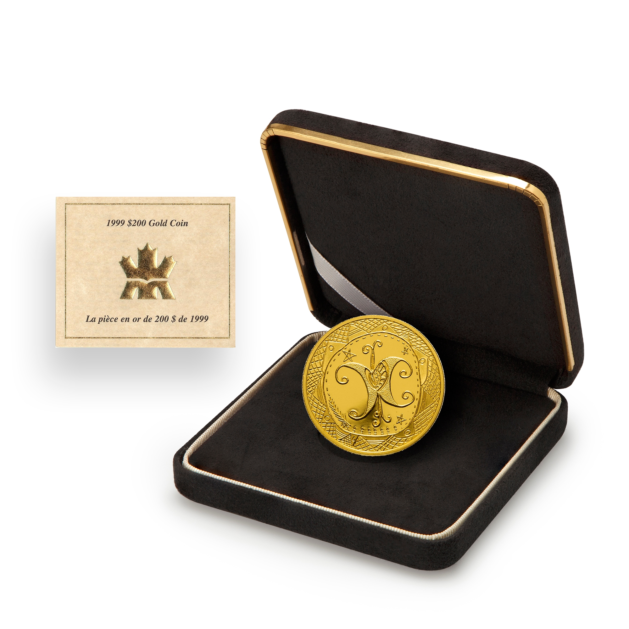 1999 $200 Mikmaq Butterfly 22K Gold Coin - TSC.ca