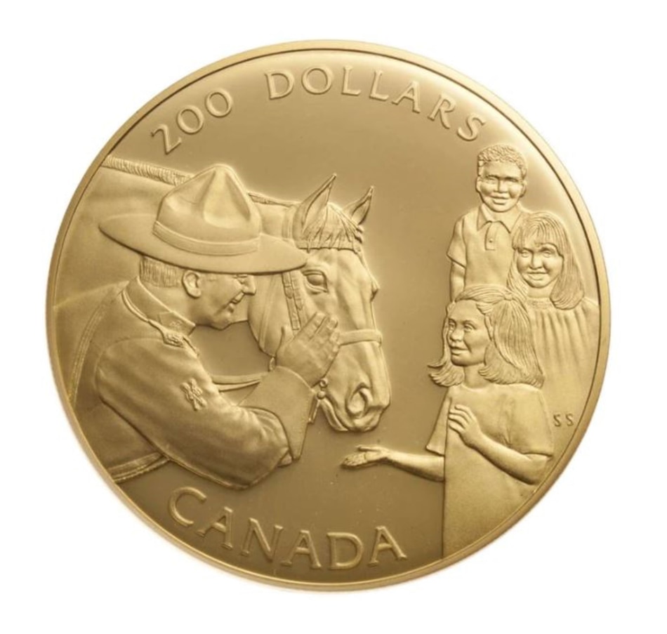 Image 723067.jpg, Product 723-067 / Price $1,999.95, 1993 $200 Royal Canadian Mounted Police Gold Coin from Royal Canadian Mint on TSC.ca's Coins department
