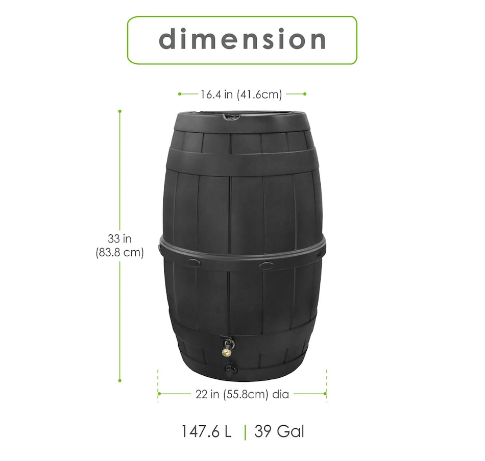 Image 723072_ALTMORE3.jpg, Product 723-072 / Price $149.99, Garden Central 39-Gallon Rain Barrel from Garden Central on TSC.ca's Home & Garden department