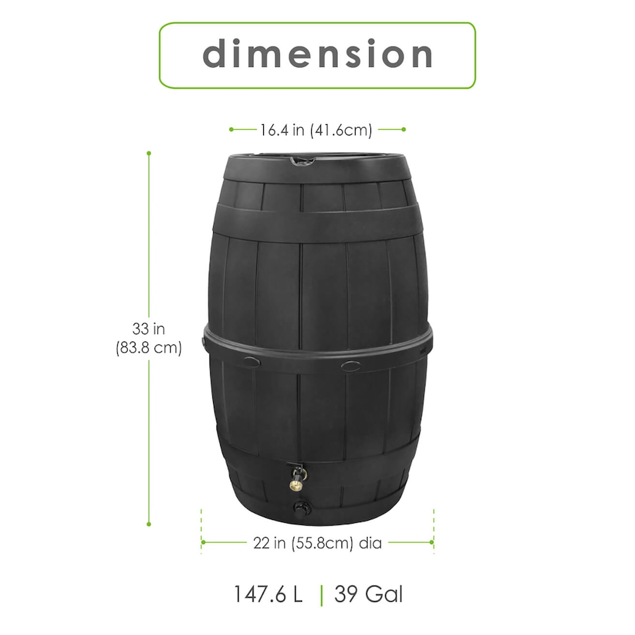 Image 723072_ALTMORE3.jpg, Product 723-072 / Price $149.99, Tierra Verde Garden Central 39-Gallon Rain Barrel from Tierra Verde on TSC.ca's Home & Garden department