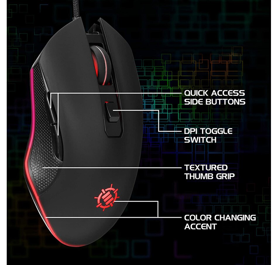 Image 723113_ALTMORE3.jpg, Product 723-113 / Price $99.99, Enhance 4-in-1 Gaming Bundle (headphones, keyboard, mouse, mouse pad) from Enhance on TSC.ca's Electronics department
