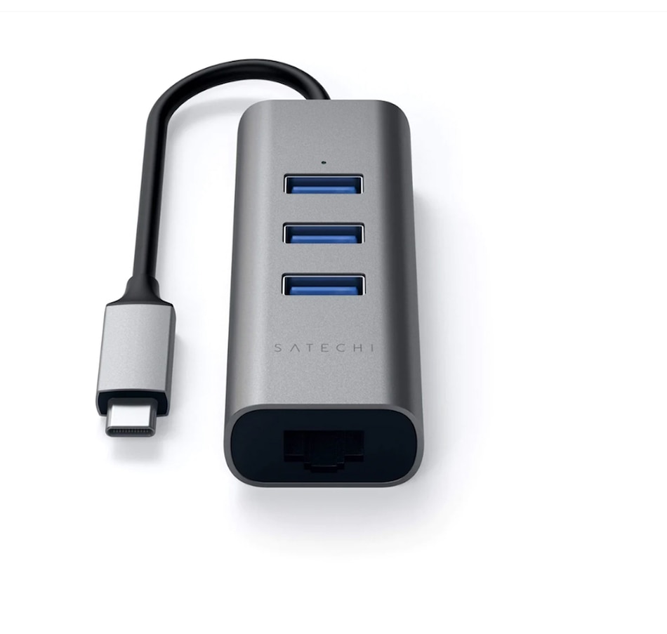 Image 723142_ALTMORE2.jpg, Product 723-142 / Price $54.99, Satechi Type-C 2-in-1 USB Hub with Ethernet (space grey) from Satechi on TSC.ca's Electronics department