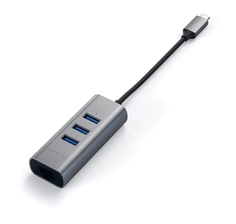 Image 723142_ALTMORE3.jpg, Product 723-142 / Price $54.99, Satechi Type-C 2-in-1 USB Hub with Ethernet (space grey) from Satechi on TSC.ca's Electronics department