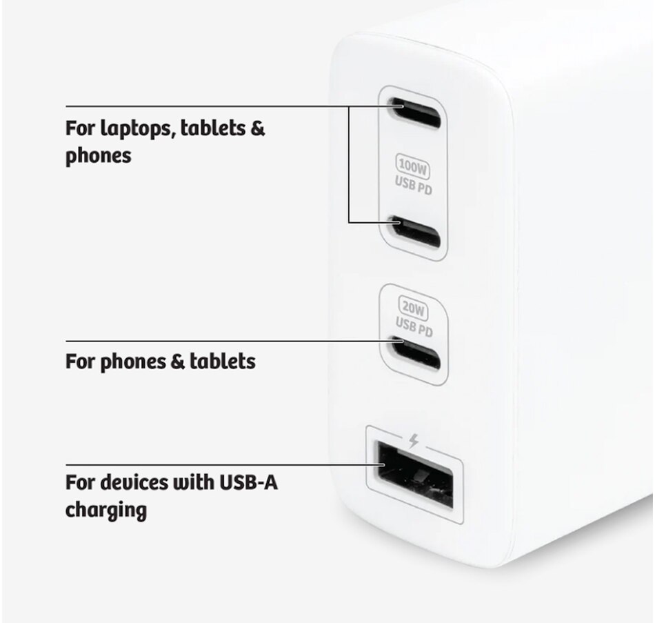 Image 723171_ALTMORE1.jpg, Product 723-171 / Price $119.99, Logiix Power Plus 100W XL Wall Charger from Logiix on TSC.ca's Electronics department