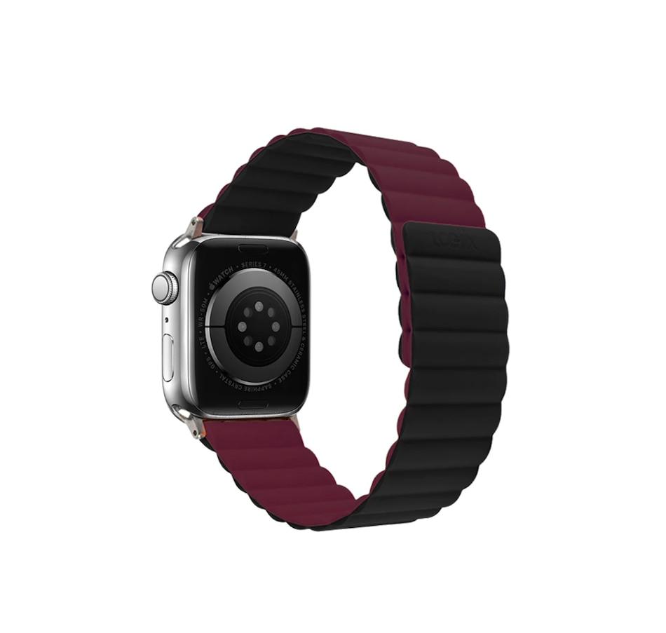 Image 723179.jpg, Product 723-179 / Price $59.99, Logiix Vibrance Link Apple Watch Band 38/40/41 mm (black/burgundy) from Logiix on TSC.ca's Electronics department