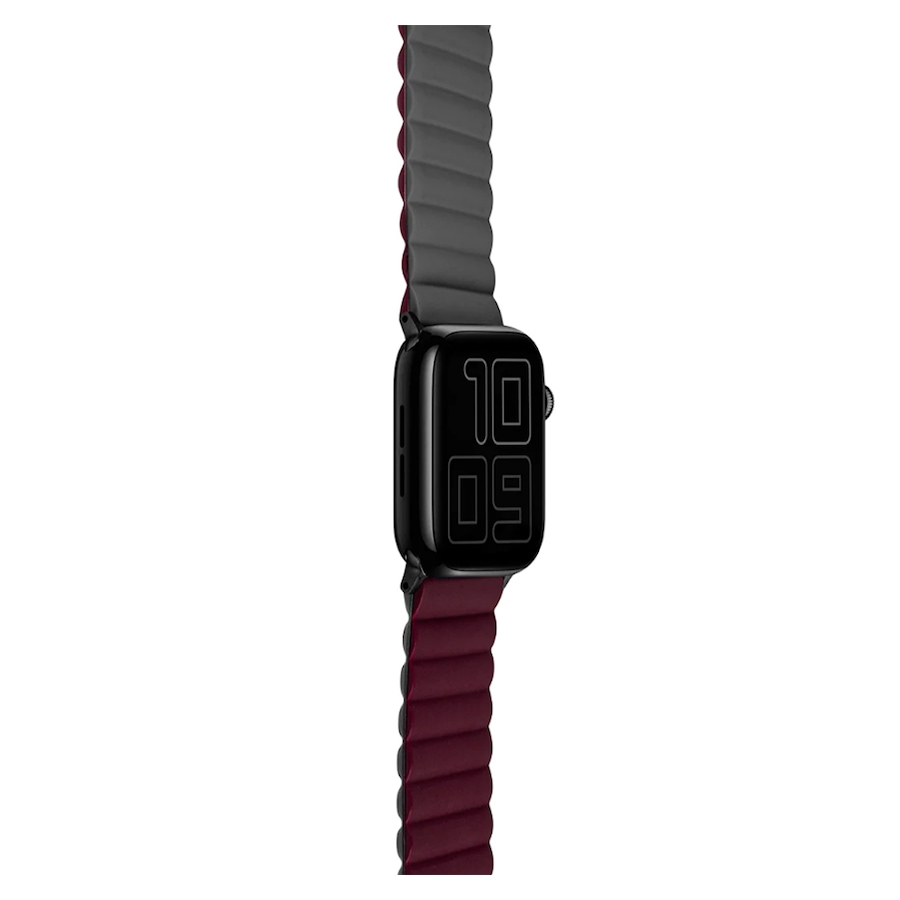 Image 723179_ALTMORE1.jpg, Product 723-179 / Price $59.99, Logiix Vibrance Link Apple Watch Band 38/40/41 mm (black/burgundy) from Logiix on TSC.ca's Electronics department