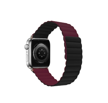 Logiix Vibrance Link Apple Watch Band 42/44/45 mm (black/burgundy)
