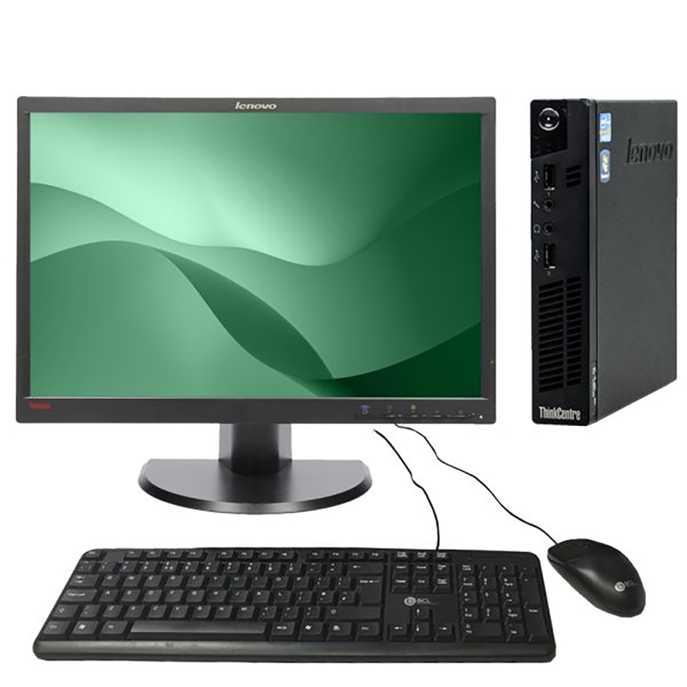 Lenovo ThinkCentre M73 All-in-One-Bundle Package (Intel Graphics, Pentium  G3250T, 8GB, 128GB, Windows 10 Pro, Refurbished)