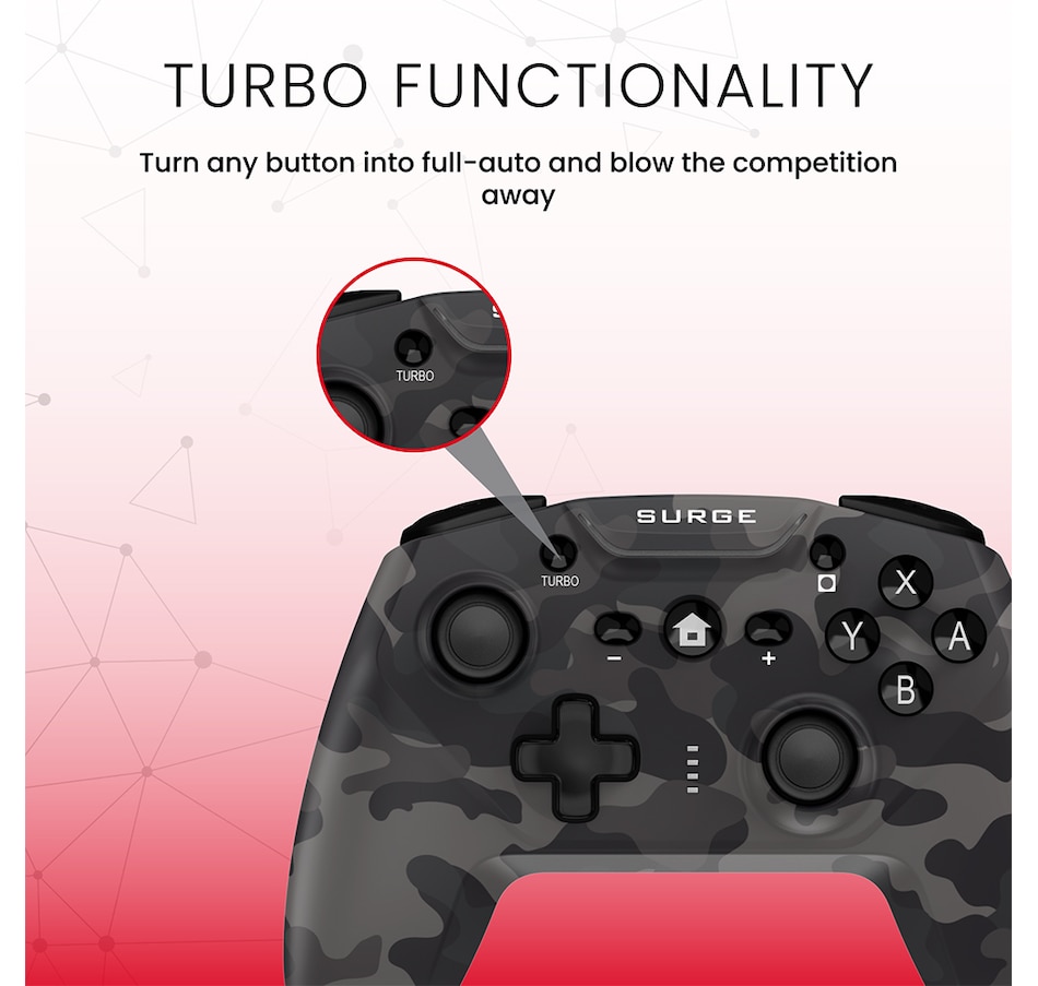 Image 723417_ALTMORE4.jpg, Product 723-417 / Price $39.99, Surge Nintendo Switch/Switch 2 Wireless Pro Controller on TSC.ca's Electronics department
