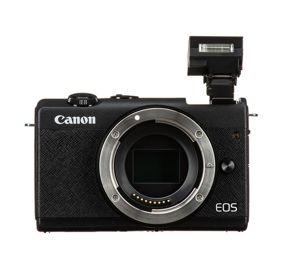 Image 723467_ALTMORE11.jpg, Product 723-467 / Price $719.99, Canon EOS M200 Mirrorless Camera with 15-45mm Lens (Black) from Canon on TSC.ca's Electronics department