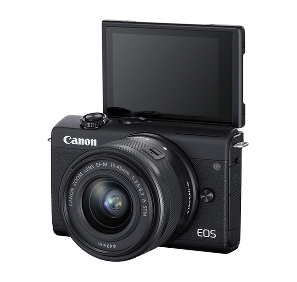 Image 723467_ALTMORE3.jpg, Product 723-467 / Price $719.99, Canon EOS M200 Mirrorless Camera with 15-45mm Lens (Black) from Canon on TSC.ca's Electronics department