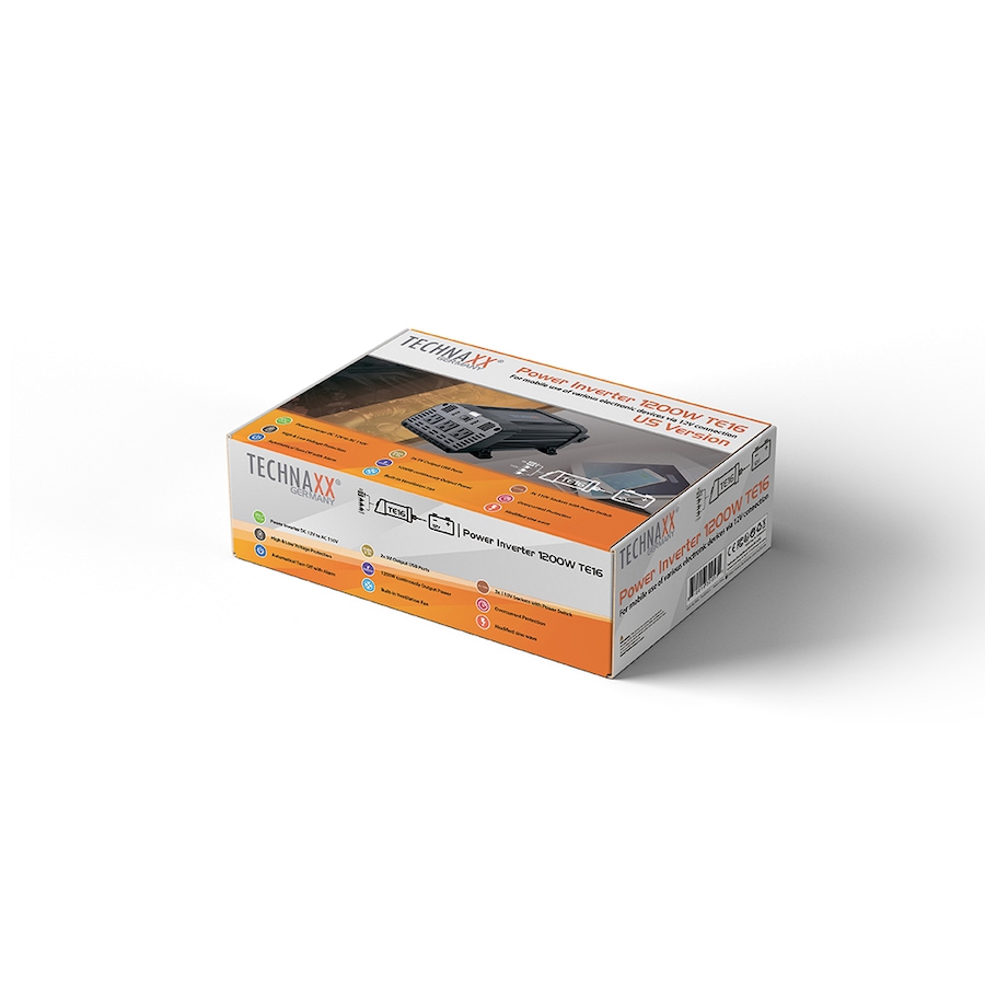 Image 723490_ALTMORE3.jpg, Product 723-490 / Price $209.99, Technaxx TE16 1200W Power Inverter from Technaxx on TSC.ca's Electronics department