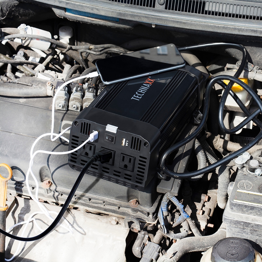 Image 723490_ALTMORE5.jpg, Product 723-490 / Price $209.99, Technaxx TE16 1200W Power Inverter from Technaxx on TSC.ca's Electronics department