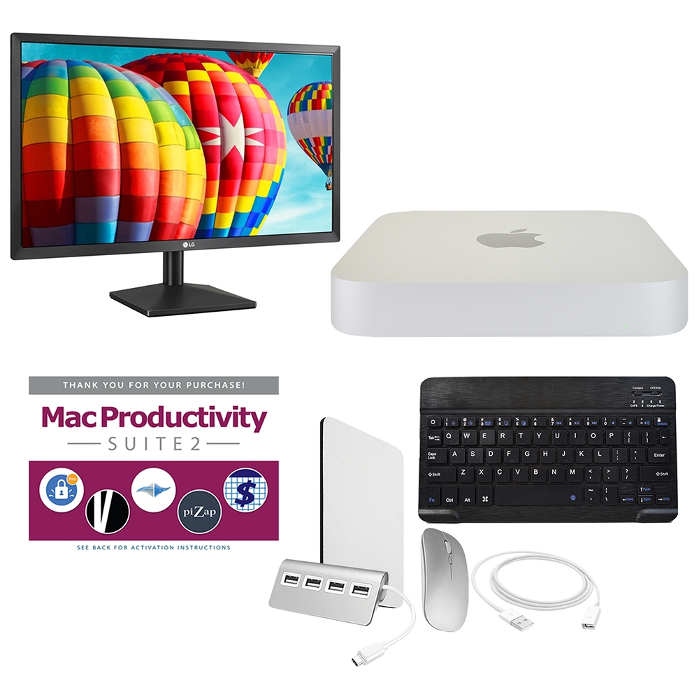 Apple Mac Mini M2 256GB Bundle with LG 24