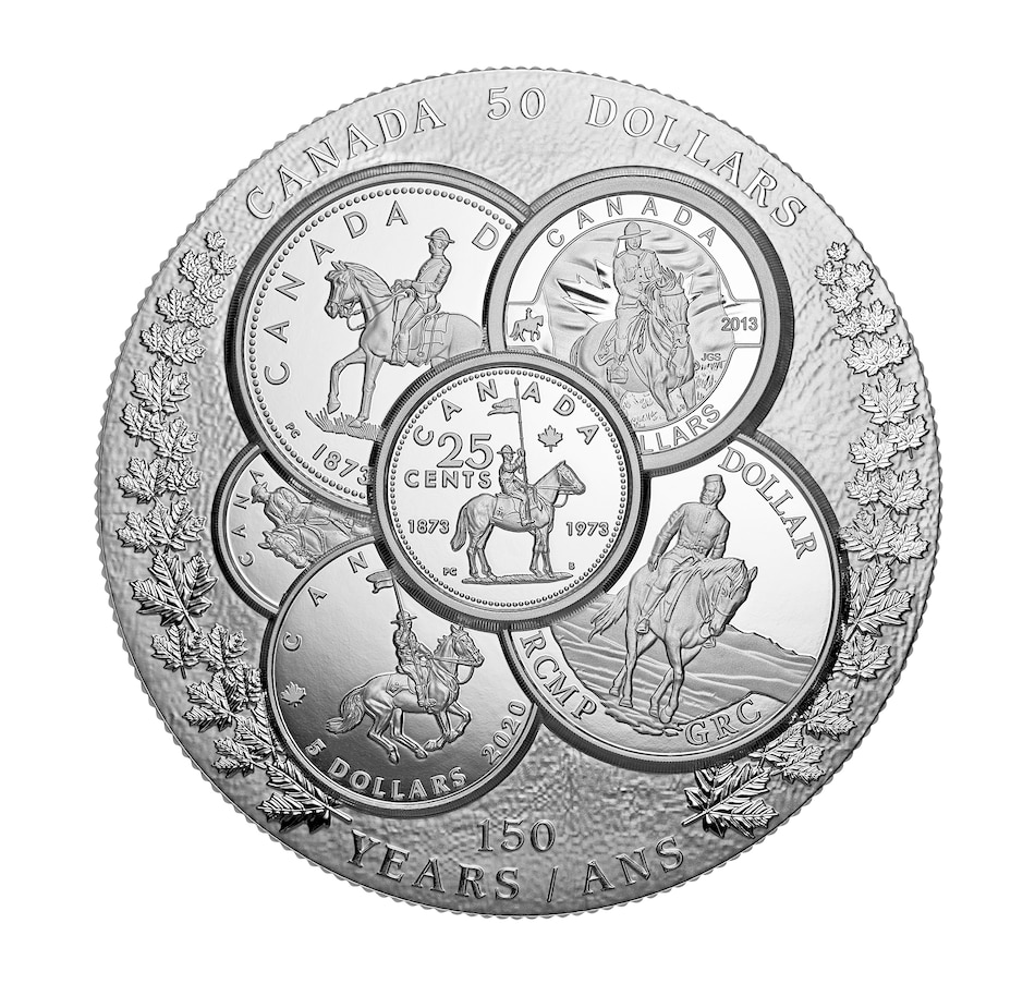 Image 723534_ALTMORE1.jpg, Product 723-534 / Price $649.95, 2023 $50 RCMP 150th Anniversary with Exclusive Bonus RCMP Silver Dollar and Quarter from Royal Canadian Mint (RCM) on TSC.ca's Coins department