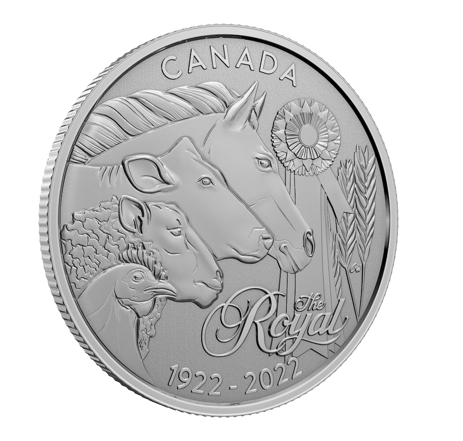 Image 723538_ALTMORE5.jpg, Product 723-538 / Price $224.95, 2022 $30 Royal Agricultural Winter Fair 100th Anniversary Two Ounce Fine Silver Coin Plus $5 Silver Coin from Royal Canadian Mint (RCM) on TSC.ca's Coins department