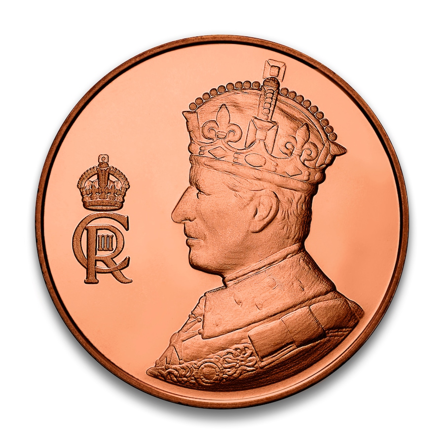 Image 723544_ALTMORE1.jpg, Product 723-544 / Price $19.95, King Charles III Bronze Coronation Medallion from Canadian Heritage Mint on TSC.ca's Coins department
