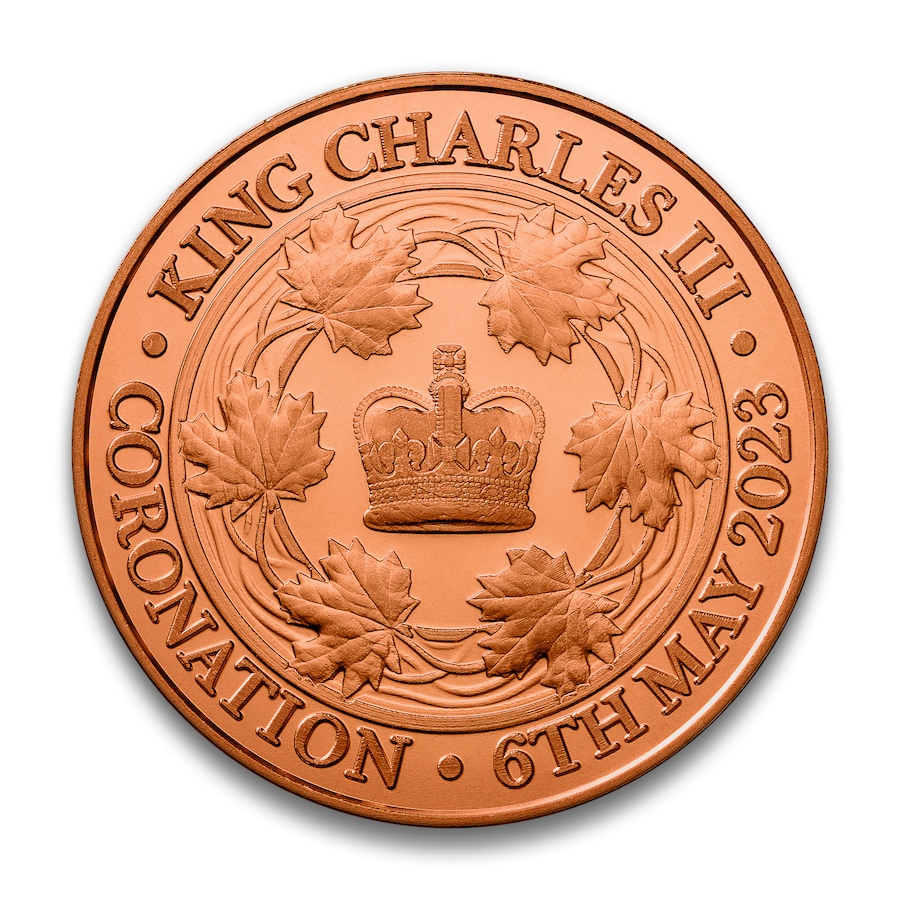 Image 723544_ALTMORE2.jpg, Product 723-544 / Price $19.95, King Charles III Bronze Coronation Medallion from Canadian Heritage Mint on TSC.ca's Coins department