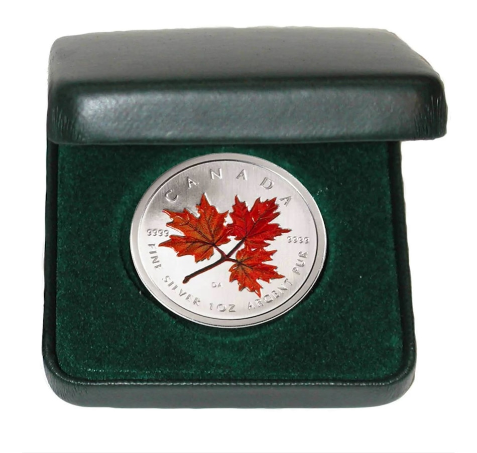 Image 723552.jpg, Product 723-552 / Price $99.95, 2001 Silver Maple Leaf Coin in Colour from Royal Canadian Mint (RCM) on TSC.ca's Coins department