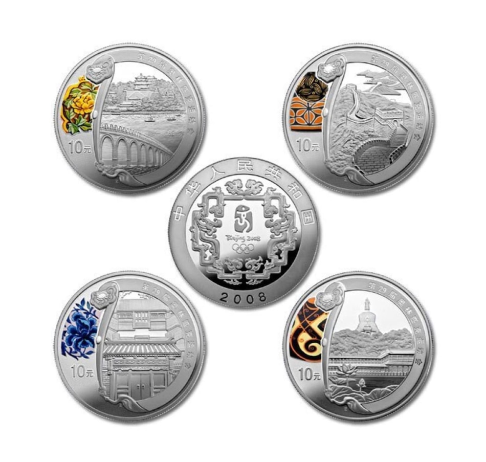 Image 723553.jpg, Product 723-553 / Price $399.95, 2008 Beijing Olympics Fine Silver Four-Coin Set from Royal Canadian Mint (RCM) on TSC.ca's Coins department