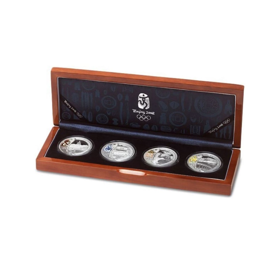 Image 723553_ALTMORE1.jpg, Product 723-553 / Price $399.95, 2008 Beijing Olympics Fine Silver Four-Coin Set from Royal Canadian Mint (RCM) on TSC.ca's Coins department