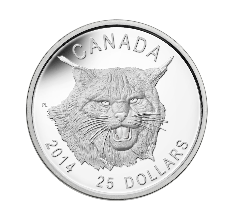 Image 723554_ALTMORE1.jpg, Product 723-554 / Price $149.95, 2014 Fierce Lynx $25 Fine Silver Coin in Ultra-High Relief from Royal Canadian Mint (RCM) on TSC.ca's Coins department